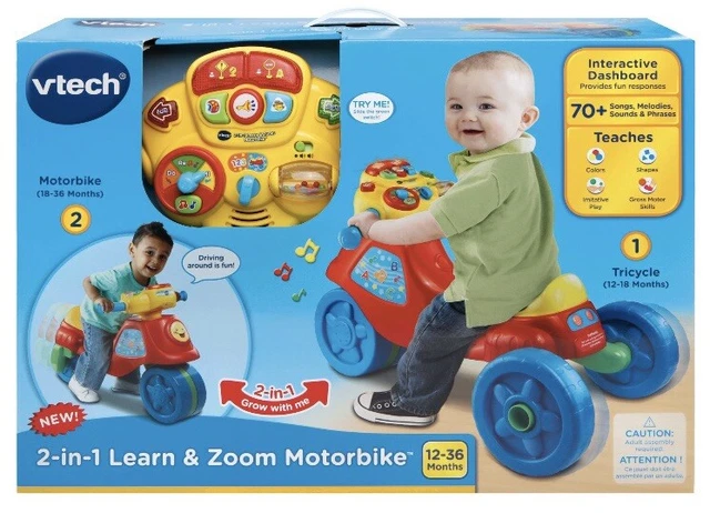Vtech 2 In 1 Learn And Zoom Motor Bike