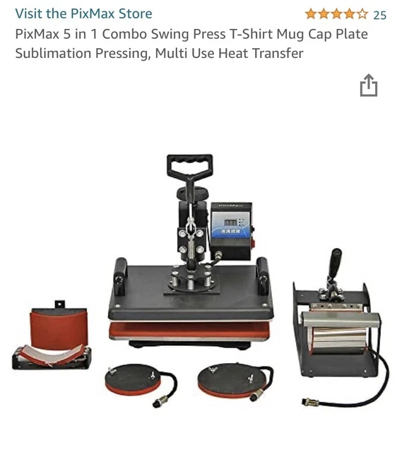 Sublimation Heat Press 5 in 1 t-shirt combinata custodia telefono piastra tappo puzzle