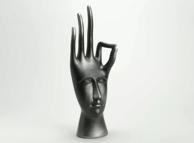 statua scultura design moderna oggettistica VISO STILIZZATO H33 CM