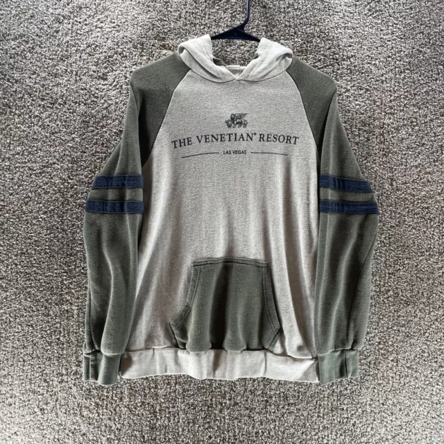 The Venetian Resort Las Vegas Hoodie Sweatshirt Adult Small Grey Pullover Casual