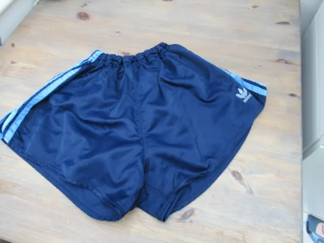 Vintage Adidas navy blue "Glanz" nylon shorts D7 36"