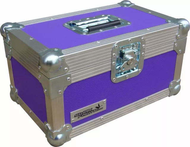 7" Single 200 Swan Flight Case Vinyl Record Box (Purple Rigid PVC)
