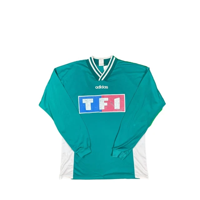 Maillot Adidas Coupe De France TF1 N°3 (années 90) - Taille XXL, état Moyen