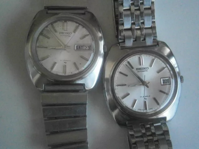 LOTE RARO SEIKO 7005 y 7006, caja de 39 mm, excelente precisión, fabricado...