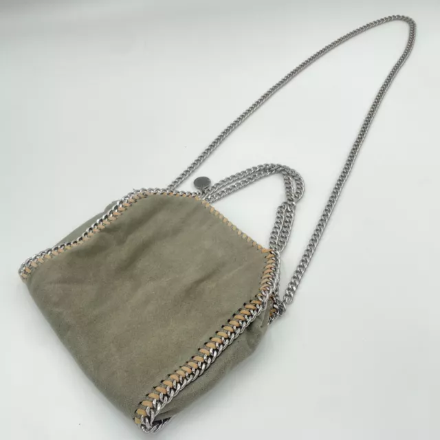 Stella McCartney Falabella 2Way Chain Shoulder Mini Hand Bag Shaggy Deer Gray