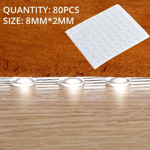 KAK 50-80 Grano Silicio Puerta Paradas Almohadilla Goma Transparente Cocina Gabinete Atrapa
