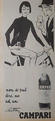 Campari Bitter - Pubblicità cm 35x16 ca - anno 1963 - exo