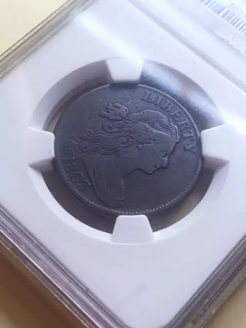 1803 Sm. Date Lg Frac 1Cent, Ngc Vf25 Bn