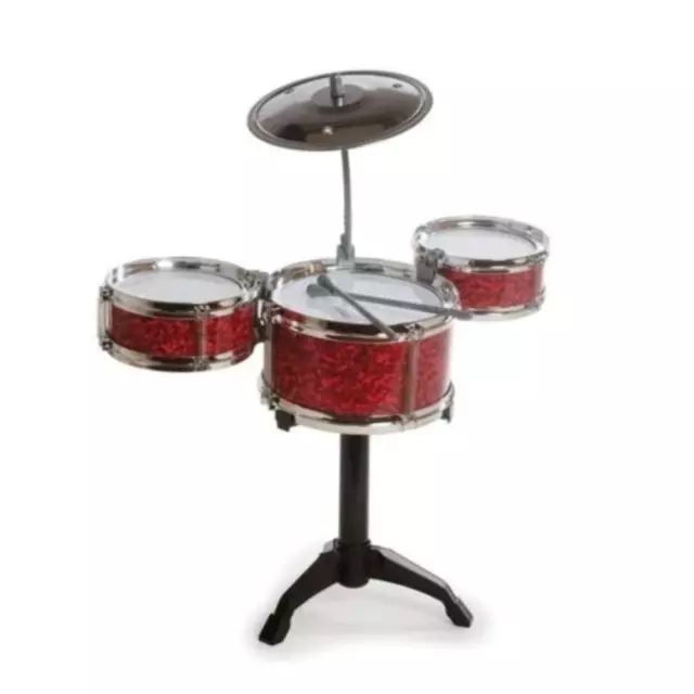 Kids Desk Top Drum Kit Miniature Musical Instrument Fun Novelty Toy Gift