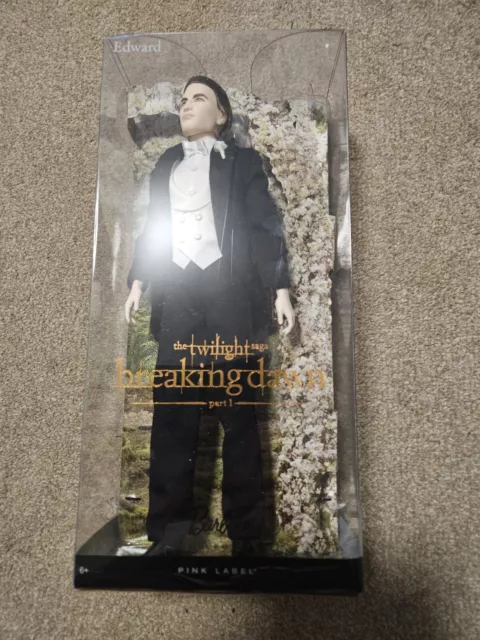 The Twilight Saga Breaking Dawn Edward Cullen Barbie Doll Pink Label Collectors