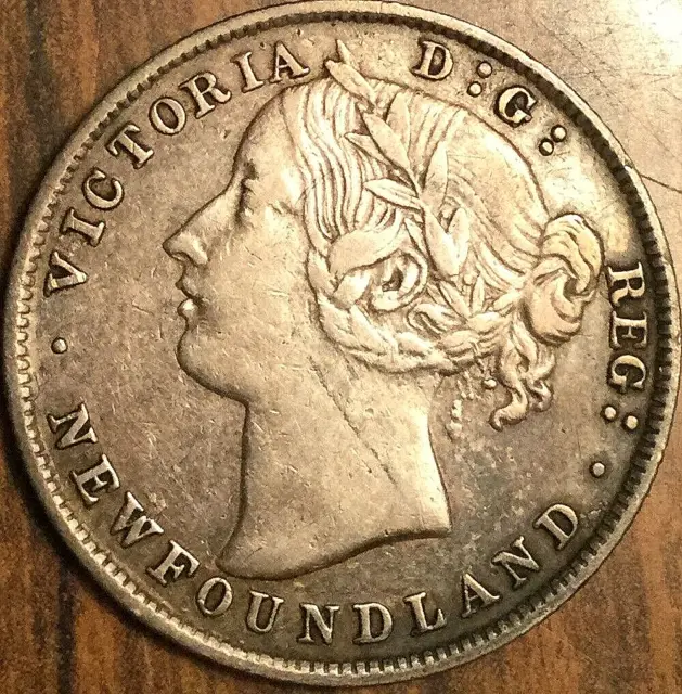 1894 Newfoundland Silver 20 Cents Coin