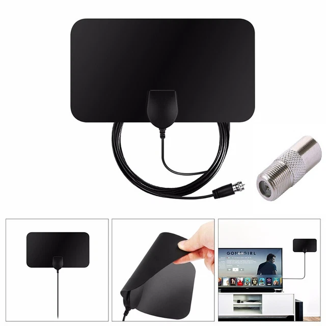 4K 25DB HIGH Gain HD TV DTV Box Digital TV Antenna 50 Miles Booster ...