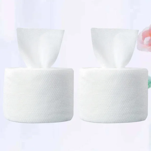 2 Rolls Non Woven Gauze Sponges Wet and Dry Use Towel Thicken