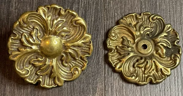 Vintage Brass Decorative Pull Door Drawer Knob Handle Project Furniture