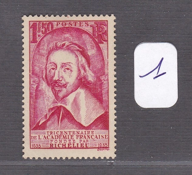 Timbre Libération Richelieu Mayer N1 ** Signé – Cote 250€ (ref 4617)