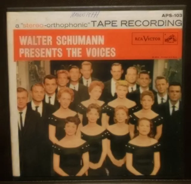 WALTER SCHUMAN PRESENTS The Voices 2 Track Inline 7 1/2 IPS Reel to Reel  Tape $59.99 - PicClick