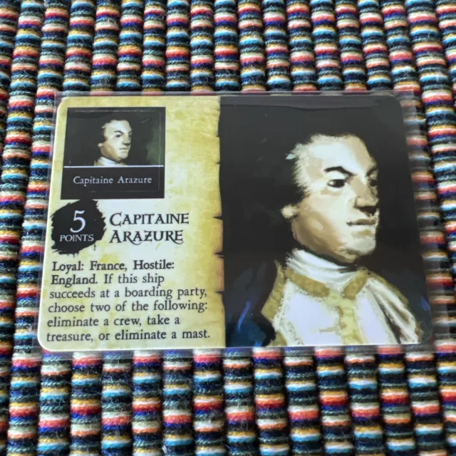 WIZKIDS Pirate CSG, F&S, French Crew, Capitaine Arazure, 028, Rare, Unpunched