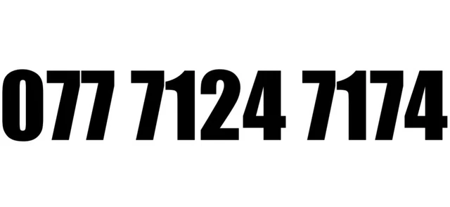 Gold Vip Business Easy Memorable Mobile Phone Number Platinum Sim 247 7124 7174