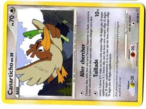 Pokemon Tempete Unco N°  38/100 Canarticho