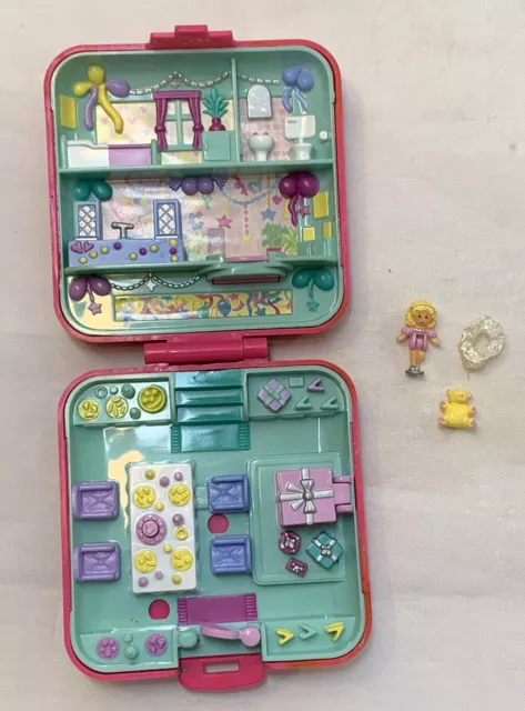 Vintage Bluebird Mattel Polly Pocket Birthday Party Time 1989 100% COMPLETE