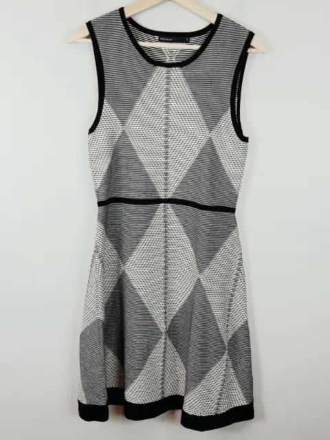 KAREN MILLEN Womens Size 3 or 12 Tribal Knit Sleeveless Sweater Dress NEW