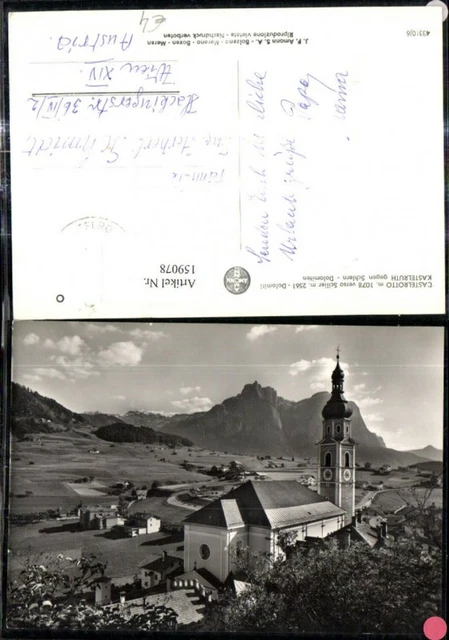 159078,Trentino Bolzano Kastelruth geg. Schlern Castelrotto verso Sciliar