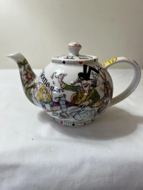 Alice In Wonderland Teapot With Lid, No Chips, Paul Cardew