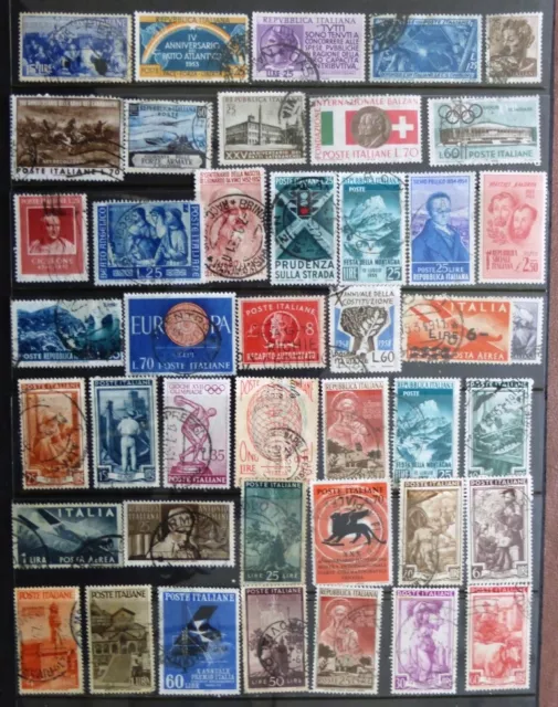Selection of Used Stamps from Italy Various issues No XS-253