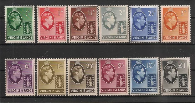 British Virgin Islands 1938 KGVI Set Mint Hinged
