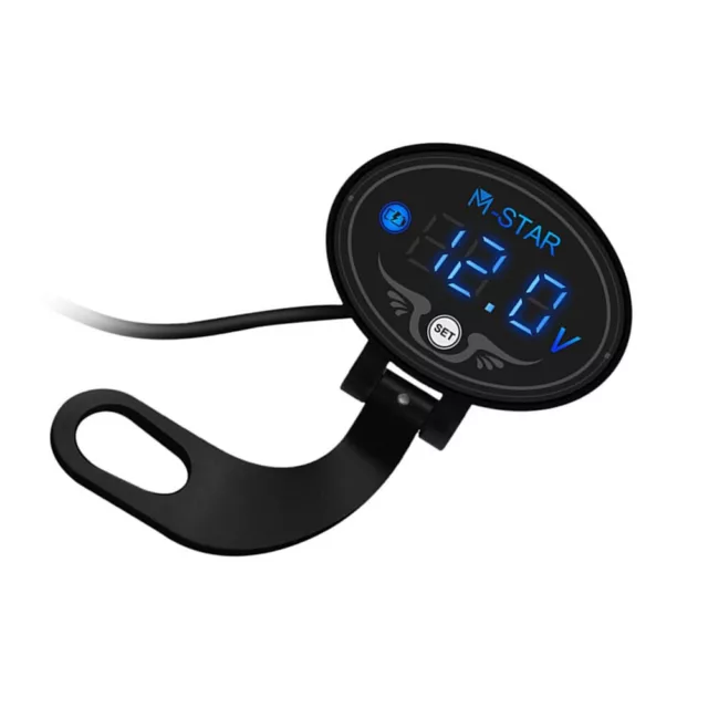 Blue LED Display Voltmeter for Rear View Mirror High Performance and Durable