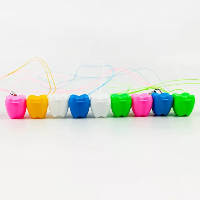 10 Pieces Color Random Baby Tooth Boxes Teeth Storage Case Organizer