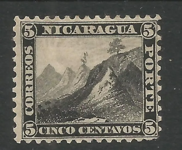 NICARAGUA 1862, 5c nero, SG 2, MONTATO COME NUOVO. (Cat £160)