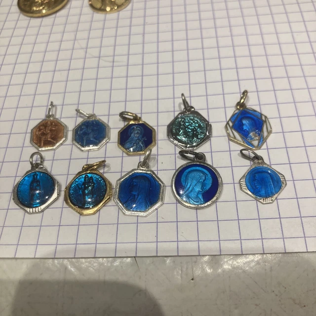 lot de 10 médailles ancienne dont certaines émaillées