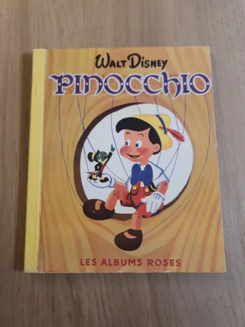 Walt Disney Pinocchio Livre Ancien Les Albums Roses