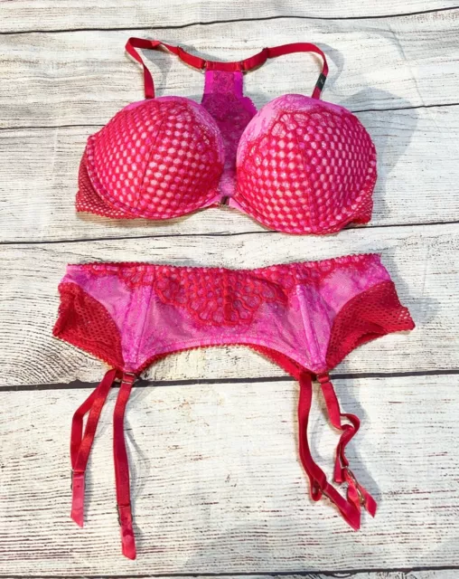 VICTORIA SECRET PUSH up bra 32c Very Sexy Shine Straps Glamorous Collection  £69 £31.00 - PicClick UK