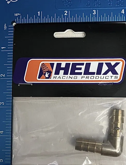 Helix 07060310 Copper Hose Splicer Tube 90°￼ 3/8” Harley-Davidson