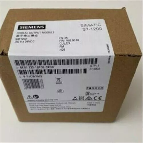 New Siemens 6ES7222-1BF32-0XB0 S71200 Digital output SM 1222 6ES7 222-1BF32-0XB0