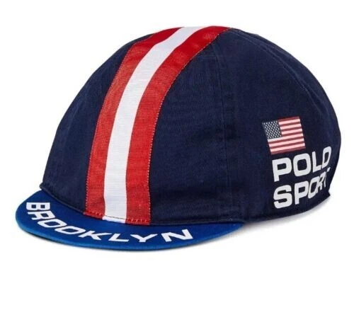 Polo Ralph Lauren Men's Polo Sport Brooklyn New York Cycling Cap L/XL NEW NWT Polo Ralph Lauren Men's Polo Sport Brooklyn New York Cycling Cap L/XL NEW NWT