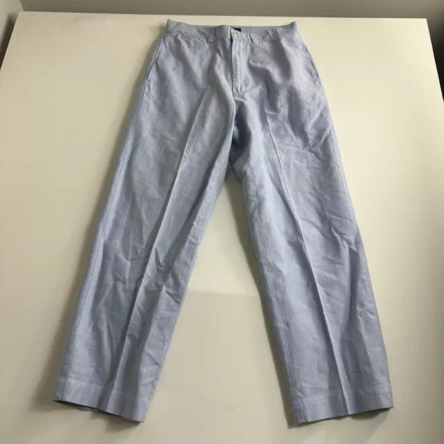 Vintage Polo Ralph Lauren Pants Men Size 32x30 Blue Chino Relaxed Casual Phillip