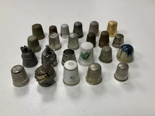 Sewing Collectable Vintage Thimble Job Lot X23