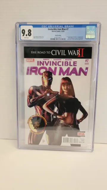 Invincible Iron Man #7 CGC 9.8 third print 2016 1st Riri Williams