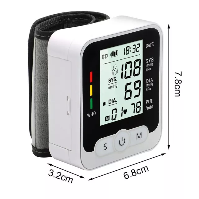 de pulso Monitores de salud Medida de muñeca BP Monitor de presión arterial 2