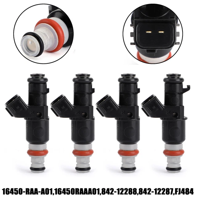 4PCS FUEL INJECTORS For 20032007 Honda Accord 2.4L 16450RAAA01 16450