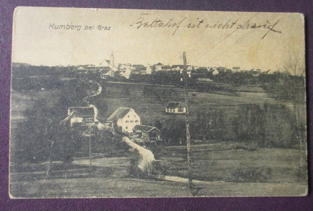 AK Steiermark,  Kumberg bei Graz,  1921,   Foto Schlauer Graz,   Rarität,