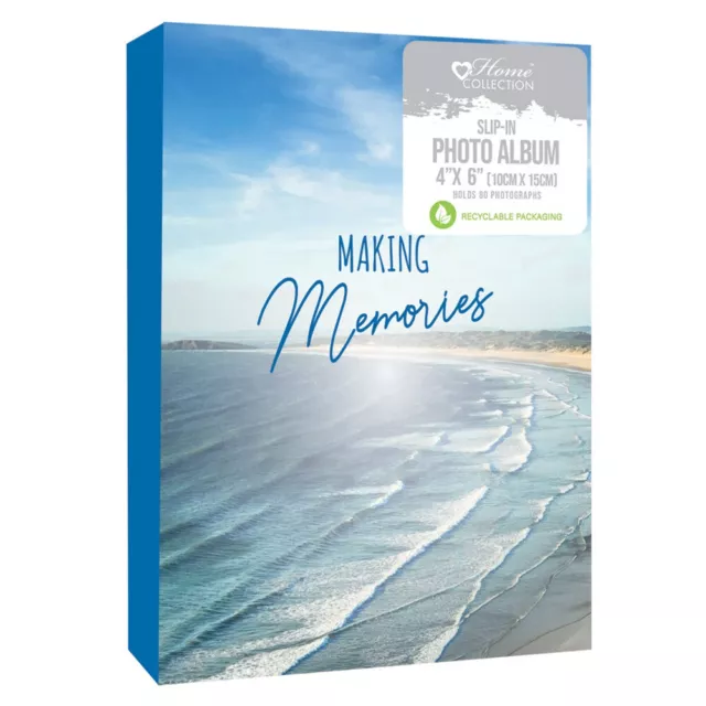 Making Memories Photo Album Beach Sea Design Holds 80 4 x 6 Family Photographs