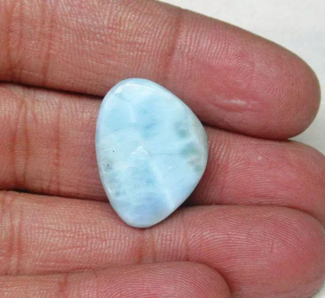 Natural Larimar Cabochon Fancy Shape 23.10 Cts Loose Gemstone H 2314 2