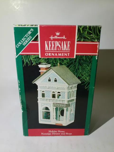 1990 Hallmark Keepsake Nostalgic Houses & Shops Series Holiday Home Ornament #7