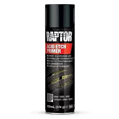 1x Upol RAPTOR Säure ETCH GRAU Grundierung 450ml Aerosol schnell trocknend kein Schleifen erforderlich