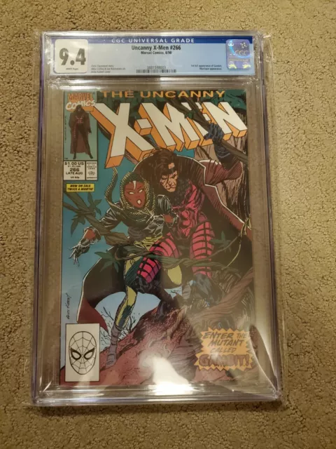 Uncanny X-Men 266 CGC 9.4 1ST APPEARANCE OF GAMBIT (White Pages)