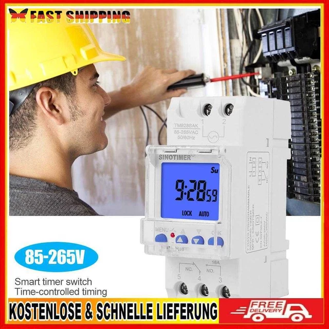 Timer digitale elettronico settimanale programmabile 7 giorni con Hi
